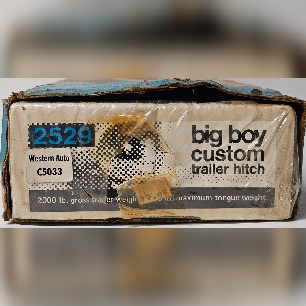 Big Boy Custom Trailer Hitch #2529 Gross Weight 2000 Lb NIB